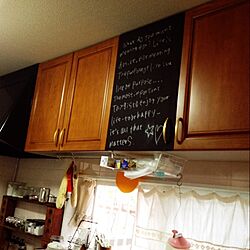 キッチン/DIY/黒板/男前/キッチン改造中♥のインテリア実例 - 2014-06-14 18:44:25