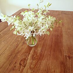 キッチン/ダイニングテーブル/お花のインテリア実例 - 2013-05-30 02:43:44