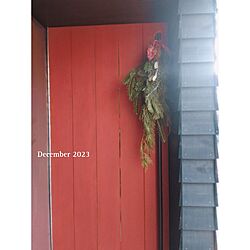 雑貨/玄関/入り口/クリスマス/クリスマスディスプレイ/玄関ドアのインテリア実例 - 2023-12-22 20:58:49