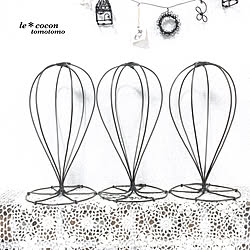壁/天井/帽子スタンド/作るの楽しい♪/ハンドメイド/ワイヤー雑貨...などのインテリア実例 - 2018-06-02 07:27:06