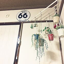 壁/天井/ルート66プレート/いいね、フォロー本当に感謝デス☺︎/がんばっぺ東北/がんばれニッポン...などのインテリア実例 - 2017-01-11 21:38:54