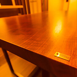 一枚板のダイニングテーブル/机のインテリア実例 - 2020-05-21 20:33:50
