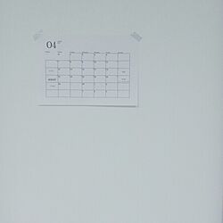 壁/天井/白黒グレー/カレンダーのインテリア実例 - 2014-04-22 17:56:03