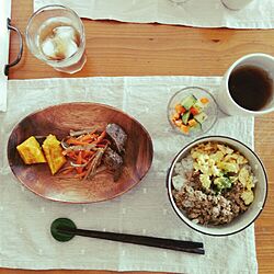 キッチン/おもてなしランチ/スリーコインズのお皿/和食器も好き/和食...などのインテリア実例 - 2015-09-02 16:13:45