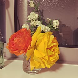 リビング/花のある暮らし/ナチュラル/花束ばらした/花瓶...などのインテリア実例 - 2017-03-16 23:02:42