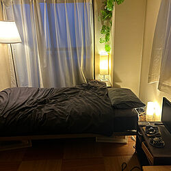 ベッド周り/無印良品/照明/IKEA/一人暮らし...などのインテリア実例 - 2024-03-12 20:16:45
