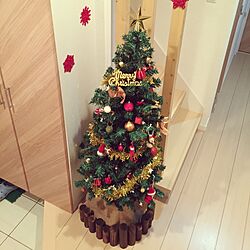 玄関/入り口/ダイソー/セリア/IKEA/クリスマスツリーのインテリア実例 - 2014-11-10 01:00:17