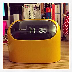 机/flip clock/yellow/SEIKOのインテリア実例 - 2013-03-12 15:39:46