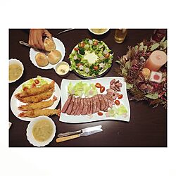 机/ばんごはん/Dinner/クリスマス/Christmas...などのインテリア実例 - 2016-12-28 20:54:29