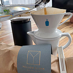 yellow cafe/ブルーボトルコーヒー/おはようございます♡/お洗濯/コーヒーのある暮らし...などのインテリア実例 - 2023-03-21 08:01:23