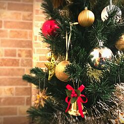 リビング/レンガ風壁紙/リフォーム/クリスマスツリー/IKEAのインテリア実例 - 2016-11-19 00:09:25