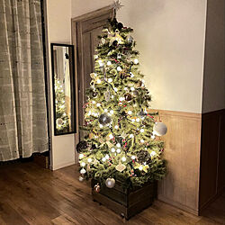 ライトアップ/クリスマスツリー180cm/クリスマスツリー/クリスマス2021/クリスマス...などのインテリア実例 - 2021-12-19 19:05:22