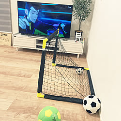 サッカー少年のため/ルパン三世/金曜の夜/リビングは特訓部屋/フェイクグリーンのある暮らし...などのインテリア実例 - 2020-11-27 21:35:09