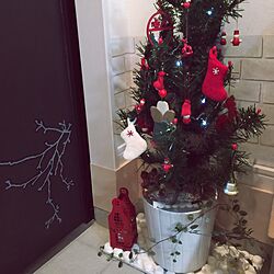 玄関/入り口/昭和感たっぷり/クリスマス/クリスマスツリーのインテリア実例 - 2015-12-16 11:11:19