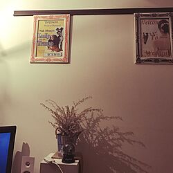 壁/天井/ポスター/ディズニー/レトロのインテリア実例 - 2017-02-14 21:18:42