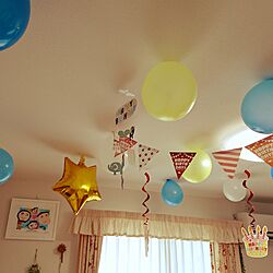 リビング/ガーランド/セリア/Daiso/Happy Birthdayのインテリア実例 - 2016-05-16 15:29:31