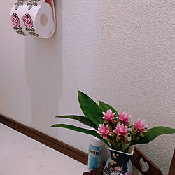 バス/トイレ/マリメッコ　トイレットペーパーホルダー/Francfranc/生花/花瓶...などのインテリア実例 - 2021-06-18 09:34:13