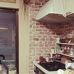 キッチン/セリア/リメイクシート/DIYのインテリア実例 - 2015-12-24 02:26:09