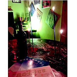 リビング/机の上/お酒を飲みながら…/間接照明♪/ワイン好き...などのインテリア実例 - 2015-12-30 11:33:18