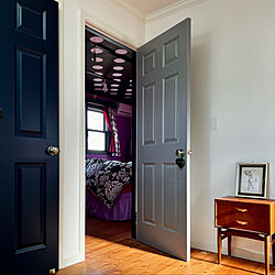 寝室ドア/塗装ドア/木製ドア/わが家のドア/ヴィンテージ家具...などのインテリア実例 - 2023-01-19 23:27:43