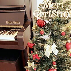 クリスマスツリー/クリスマス/ピアノがある部屋/シンプル/すっきり暮らす...などのインテリア実例 - 2021-11-23 09:47:35