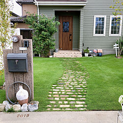 玄関/入り口/芝生のある庭のインテリア実例 - 2023-08-27 22:35:00