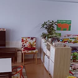 部屋全体/IKEA家具/観葉植物/北欧ヴィンテージ/水色壁紙...などのインテリア実例 - 2016-08-01 23:08:48