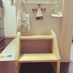 部屋全体/踏み台DIY/100均/セリア/賃貸...などのインテリア実例 - 2016-07-14 19:43:03