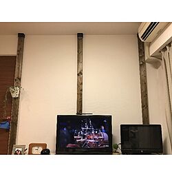 壁/天井/DIY/ディアウォール/ディアウォール棚/カフェ風のインテリア実例 - 2017-01-15 20:52:05