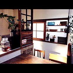 キッチン/DIY/植物/アンティーク窓/ペイント...などのインテリア実例 - 2015-01-11 09:18:00