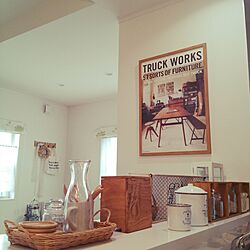 キッチン/ニトリのフレーム/TRUCK WORKSポスター/seria/Daiso...などのインテリア実例 - 2014-08-05 14:35:32