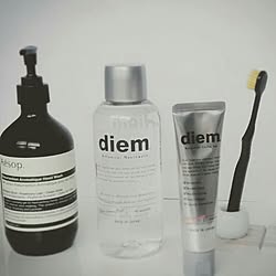 バス/トイレ/楽天で買ったもの/diem/歯磨き粉/マウスウォッシュ...などのインテリア実例 - 2017-06-28 13:39:04