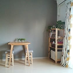 部屋全体/ダイニングテーブル/木製家具/観葉植物のある部屋/北欧インテリア...などのインテリア実例 - 2017-04-15 17:58:12