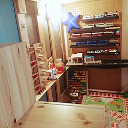和室/床の間/IKEA/プラレール/トミカ収納...などのインテリア実例 - 2017-03-30 12:17:41