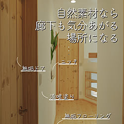 廊下/カフェ風/無添加住宅/無添加漆喰/ナチュラル...などのインテリア実例 - 2023-07-04 11:32:11