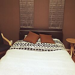 ベッド周り/ニトリ/IKEA/シンプルにすっきりと暮らすのインテリア実例 - 2015-03-16 21:07:22