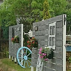 ガーデン/DIY/DIY女子/ウッドフェンスDIY/ウッドフェンス...などのインテリア実例 - 2017-05-04 23:19:33