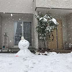 玄関/入り口/アンパンマン雪だるま/大雪のインテリア実例 - 2017-01-16 22:13:16