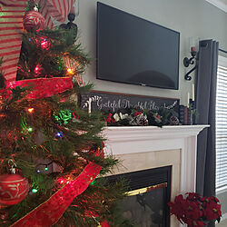 壁/天井/もらっちゃった♡/古いクリスマスツリー/カラフル♪/クリスマス飾り...などのインテリア実例 - 2020-12-01 22:29:45