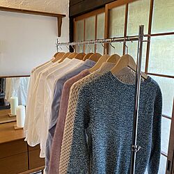 部屋干し用/部屋干し派/部屋干し対策/部屋干しスペース/衣類...などのインテリア実例 - 2022-06-17 17:54:33