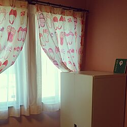 ベッド周り/ピンクの壁/子供部屋女の子/IKEAのインテリア実例 - 2015-08-06 11:13:15
