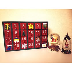アドベントカレンダー/一人暮らし/スノードーム/クリスマス/棚のインテリア実例 - 2015-10-30 22:28:34
