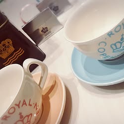机/紅茶/ロイヤルコペンハーゲン/白いダイニングテーブルのインテリア実例 - 2017-01-30 09:45:02