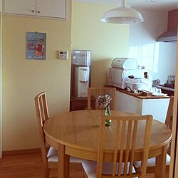 キッチン/IKEA テーブル＊チェア/ウォーターサーバー/団地のインテリア実例 - 2013-07-23 16:58:33