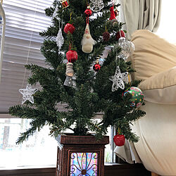 クリスマスツリー120cm/100均/セリア/リビングのインテリア実例 - 2020-11-14 12:55:16