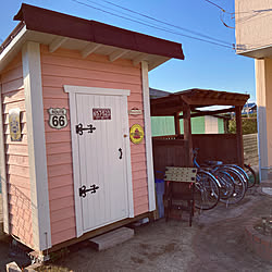 サイクルポート/物置小屋/小屋DIY /DIYのインテリア実例 - 2022-04-01 23:13:16