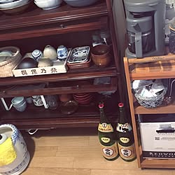 キッチン/日本酒の空き瓶/いちよう節約のつもり/骨董市/賃貸マンション...などのインテリア実例 - 2017-06-01 11:00:05