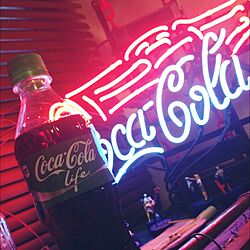 壁/天井/coca-cola life/coca-cola/ネオン管/ネオンサイン...などのインテリア実例 - 2015-03-12 22:25:40