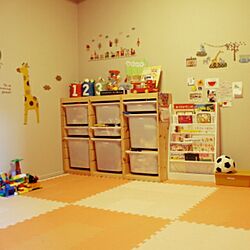 部屋全体/子供部屋/おもちゃ部屋/おもちゃ収納/IKEA...などのインテリア実例 - 2017-04-20 10:00:29