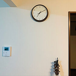 KATOMOKU 電波時計/KATOMOKU/カトモク時計/ギターのある暮らし/ギターのある部屋...などのインテリア実例 - 2021-07-11 21:12:25